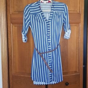 Passport shirt dress